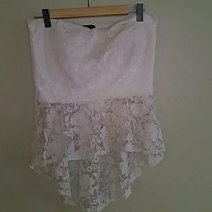 Women strapless blouse